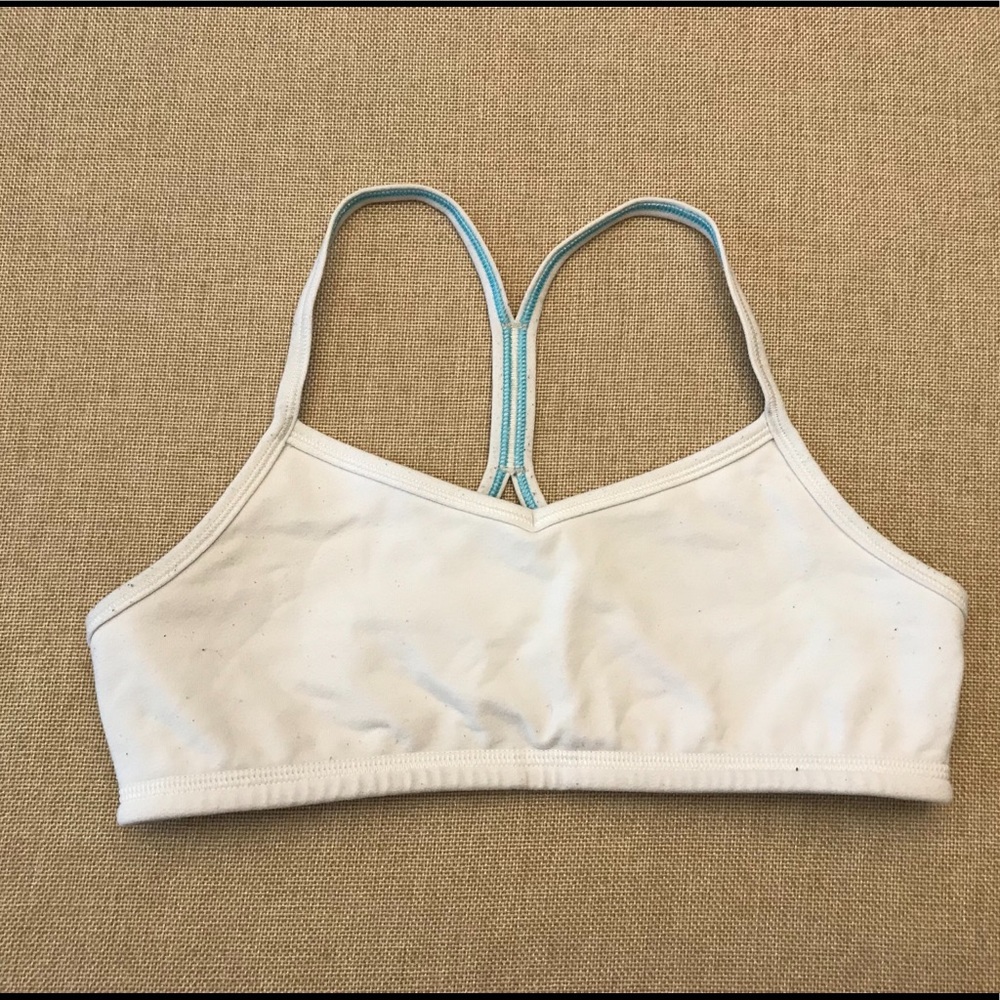Ivivva white drill sports bra